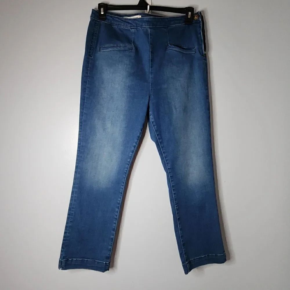 Pilcro and the Letterpress Anthropologie High Rise Legging Crop Jeans Plus 32